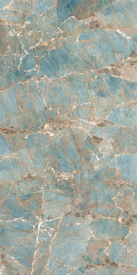 Amazon Verde 160x320cm Pared interior de porcelana pulida Laje de piedra sinterizada y losas de mármol para la decoración