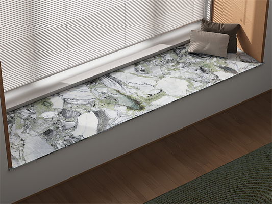 En el interior de la pared de losas de mármol y resistente al desgaste 160x320cm de porcelana sinterizado losas de piedra para el salón