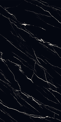 Negro 160x320cm Pared interior y piso Matte porcelana acristalada sinterizada losa de piedra para la decoración del hogar