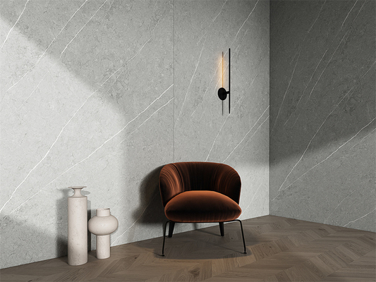 Grisa Matt 1600x3200mm Antibacteriano de suelo exterior de porcelana de piedra sinterizada y porcelana de roca de losas para la ducha