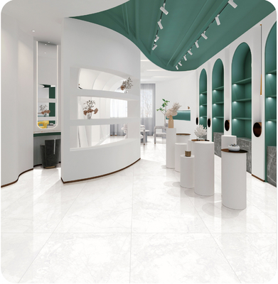 SGS azulejos decorativos y 600x1200mm interior blanco suelo azulejos de porcelana suave vidriado para el diseño