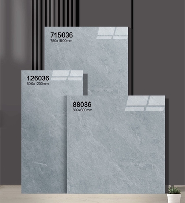 Elegantes y duraderos azulejos de porcelana glaseada pulida de 750x1500 mm y azulejos antideslizantes para piso interior para oficina y dormitorio