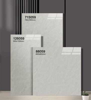 Tejas de porcelana glaseada pulida de 750x1500mm y tejas de decoración resistentes al desgaste para dormitorio y sala de estar