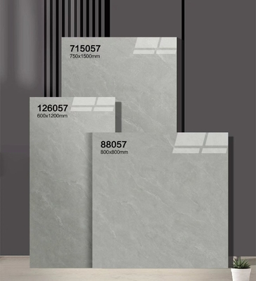 Marmol de aspecto pulido azulejos de porcelana acristalada y gris 750x1500mm Elegante azulejos de suelo para el salón y el baño