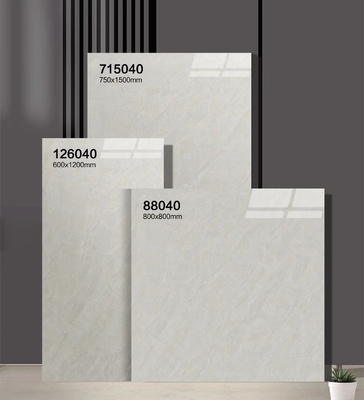Los azulejos de suelo duraderos y grises antiderrapante 750x1500mm porcelana glaseada pulida azulejos para dormitorio y oficina