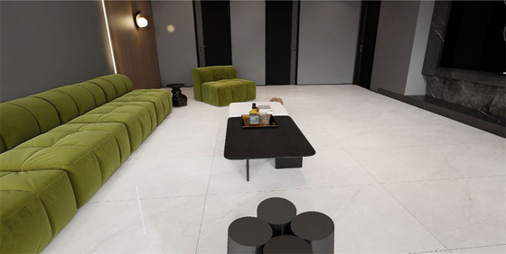 Tejas de exterior gris claro Antiderrapante 60x120cm Tejas de cerámica pulida de pared glaseada para restaurante
