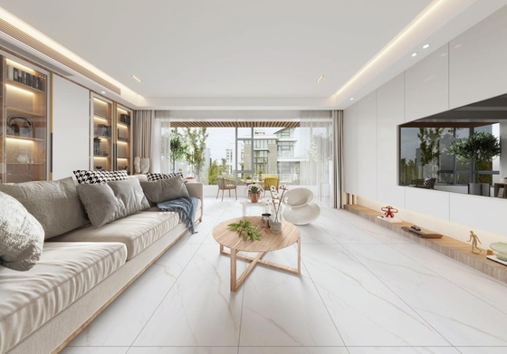 Tejas texturizadas de piso interior resistentes a los arañazos y tejas de porcelana vidriada de cara de bebé de 600x1200 mm para decoración y centro comercial
