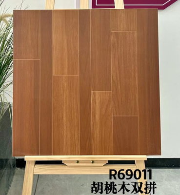 600x600mm Grado antiderrapante AAA Retro azulejos de cerámica de madera para el comedor marrón