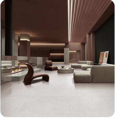 Pavimento exterior de color beige 600x1200mm azulejos texturizados y carcasa de porcelana antibacteriana para la sala de estar y la cocina