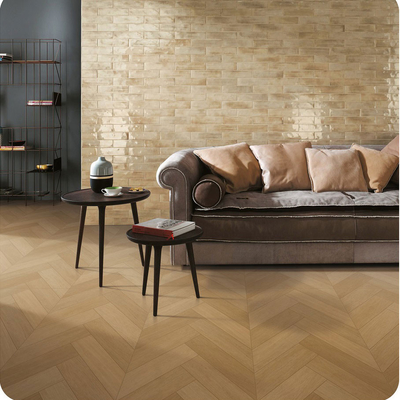 Herringbone Marrón 60x120cm azulejos ecológicos y el interior del suelo de madera como azulejos de porcelana para la cocina