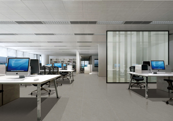Pavimento exterior azulejos modernos grises 600x1200mm cara de bebé azulejos de porcelana vidriados para centro comercial y renovación