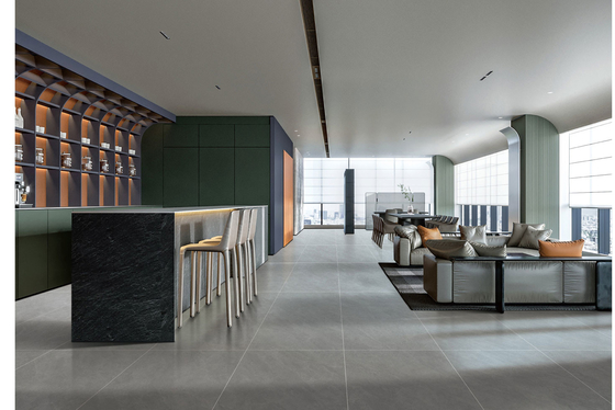 Pavimento interior impresionante cara de bebé azulejos de porcelana glaseada y gris 600x1200mm azulejos para diseño y restaurante