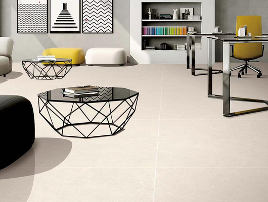 Tejas de porcelana de pared suave acristalada de color beige 600x1200mm para dormitorio W.A 0.5%