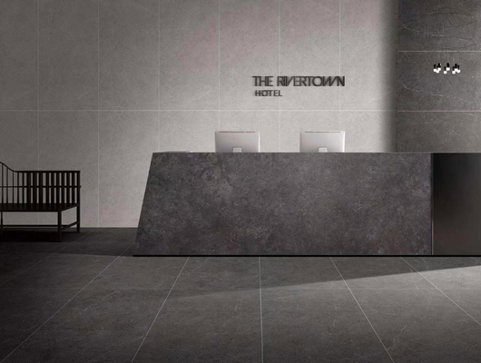 Antibacterial gris 120x60cm Pared interior cara de bebé azulejos de porcelana glaseados para restaurante y baño