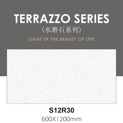 600x1200mm Grado AAA Gris Terrazzo En el interior de la pared Con textura de la cara del bebé Tiles de porcelana vidriados para la decoración