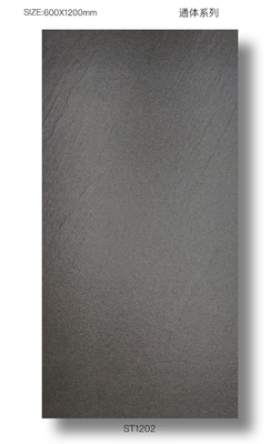 Gris oscuro 1200x600mm Cuerpo completo de suelo exterior Retro azulejos de porcelana para el jardín a prueba de humedad