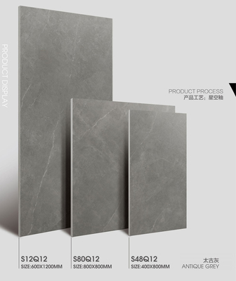 Antiguo gris 60x120cm suave acristalado duradero piso interior de porcelana tejido azulejos para el salón