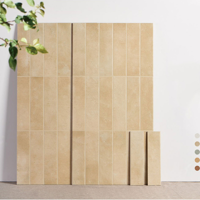 Amarillo claro 40x80cm cara de bebé Decorativo azulejos de pared de porcelana para dormitorio y centro comercial