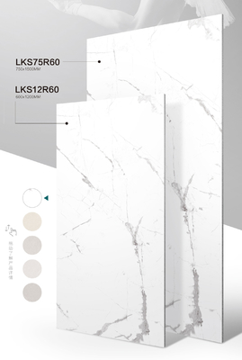 Pisos de porcelana blancos de Carrara con vidrio suave para el proyecto 1200x600mm