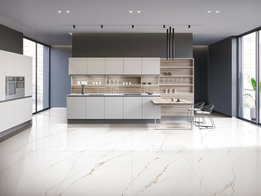 Carrara suave vidriado 600x1200mm Decoración azulejos de porcelana para pared interior