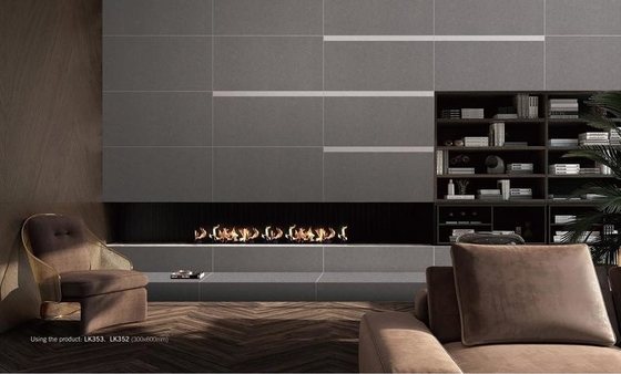 Grisa oscura 30x60cm azulejos de porcelana de cuerpo completo y azulejos de fondo azulejos de pared interiores para decoración y balcón