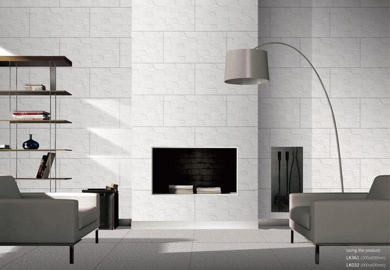 Tejas de fondo gris y pared exterior 30x60cm Tejas de porcelana de cuerpo completo para casa