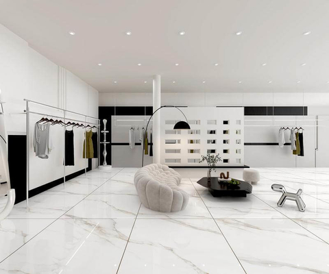 Tejas de porcelana de vidrio pulido blanco de 1200x1200mm grado AAA