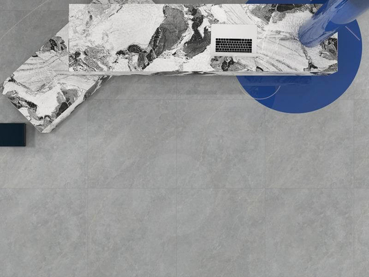 Marmol gris 1200x1200x9mm azulejos antideslizantes y ladrillo de fuego para el suelo exterior azulejos de porcelana glaseada pulida para la construcción
