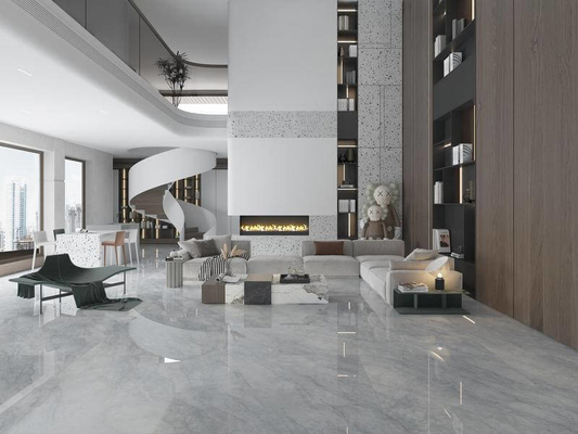 Baldosa de porcelana esmaltada pulida gris 1200x1200mm para suelo y pared interior