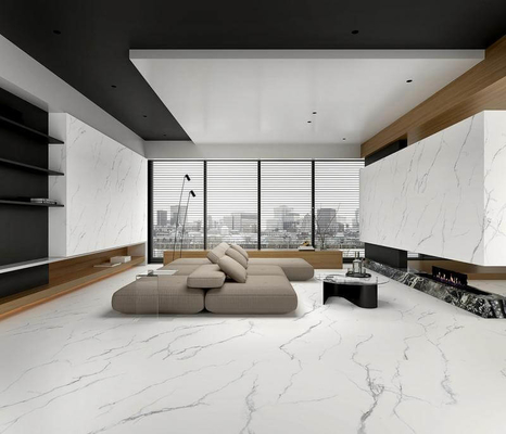 Carrara azulejos de suelo exterior y sin desvanecimiento 1200x1200x9mm blanco cara de bebé azulejos de porcelana vidriada para decoración y hotel