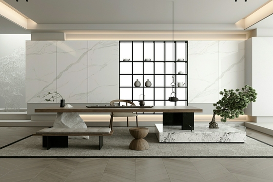 Pavimento interior W.A 0.5% No se desvanece 900x1800x9mm azulejos de porcelana glaseada pulida para el dormitorio de la casa