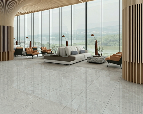 Anti-deslizante sin desvanecimiento en el exterior W.A 0,5% suelo de porcelana glaseado mosaico pulido 900x1800x9mm Para centro comercial y cocina
