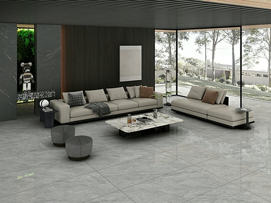 Grisa impresionante Retro Pared exterior 900x1800x9mm azulejos de porcelana pulida glaseada ISO9001 para la decoración y el diseño