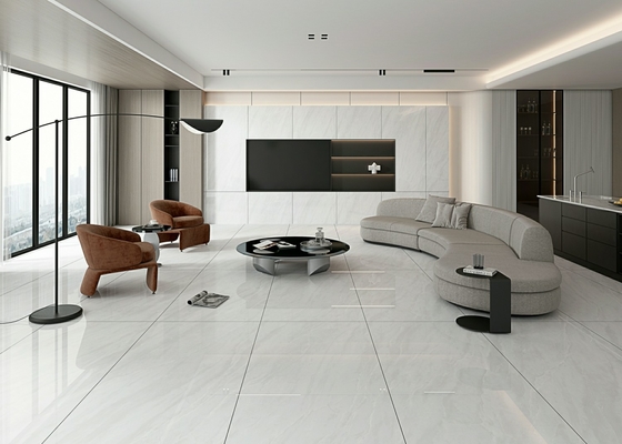 Tejas duraderas de ladrillo de fuego gris para interiores de 900x1800x9mm piso de porcelana glaseada y polida para balcón y edificio