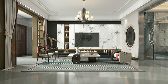 Tejas de fondo blancas de Carrara Elegante Pared exterior y suelo de porcelana vidriada mosaico pulido 900x1800x9mm Para dormitorio y balcón