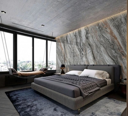 Piso interior y pared de mármol aspecto 900x1800x9mm antiderrapante porcelana de vidrio pulido azulejos para Dedroom y cocina