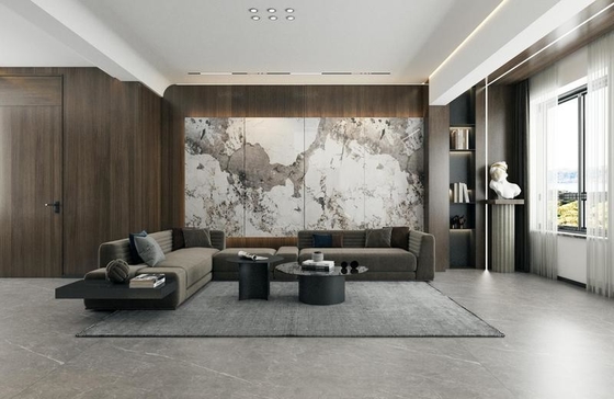 Marmol de aspecto suelo y pared 900x1800x9mm sin desvanecimiento de las baldosas de porcelana glaseada pulida para el salón