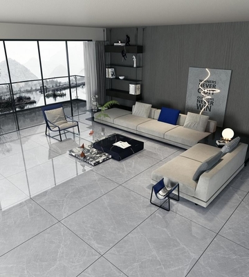 Grisa de mármol look suelo y pared exterior de porcelana acristalado azulejos pulidos para el centro comercial