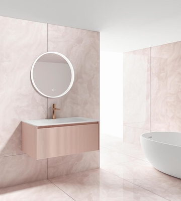 Marmo rosa look azulejos de piso de interior grado AAA antiderrapante porcelana de cristal pulido para el salón y la oficina