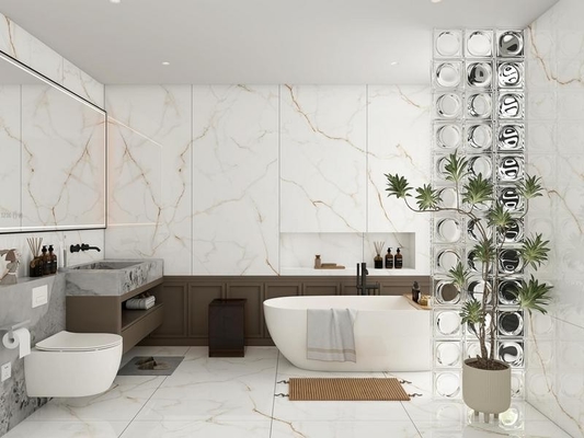 Piso interior de ladrillo de fuego de color beige 900x1800x9mm porcelana vidriada azulejos pulidos sin desvanecimiento suelos duraderos para cocina