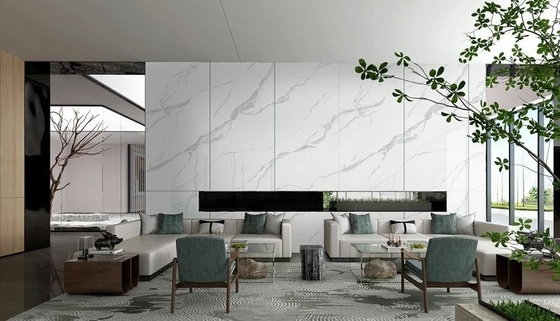 Carrara azulejos modernos pared interior porcelana acristalada azulejos de piso pulido para el proyecto y azulejos antiguos 900x1800x9mm reconstrucción