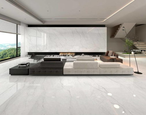 Tejas de porcelana pulida de piso interior acristalado resistente a los ácidos 1200x1800x9mm para la construcción de dormitorios resistentes a la humedad