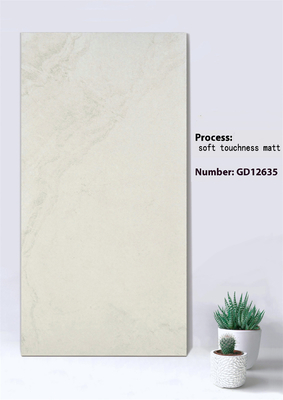 Antiderrapante Beige y gris 600x1200mm suavidad de tacto Matt Pared de cortina exterior Tejas gruesas para el parque