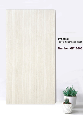 Beige y gris 600x1200mm No se desvanece suavidad Toque suave fondo de tela de pared cortina azulejo para cuadrado