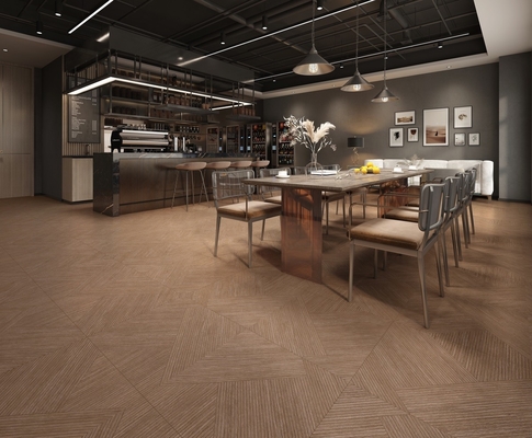 Baldosas de porcelana de madera marrón de grado AAA 600x1200mm