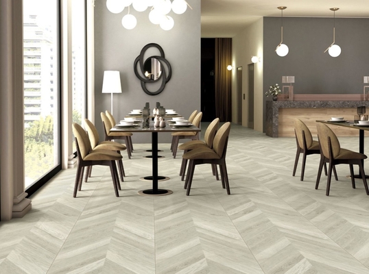 Tejas de porcelana de madera ecológicas 600x1200mm para baño y interior de suelo amarillo y marrón
