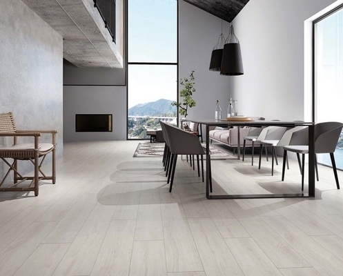 Grisa y beige 200x1000mm porcelana de madera tiras para el baño y el proyecto antibacteriano interior de piso de la tira