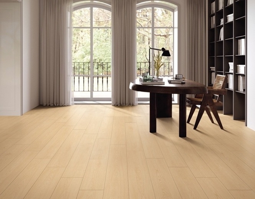 200x1000mm Barras de porcelana de madera duradera de color marrón y amarillo para oficinas Barras de piso de interior ecológicas Balcón