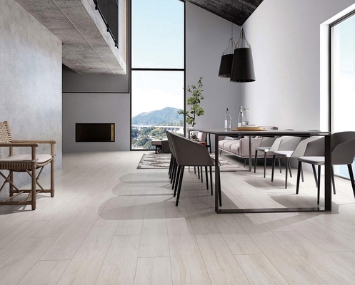 200x1200mm Cinza amarilla porcelana de madera tiras para el dormitorio y el piso de la tira decorativa