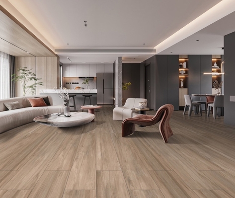 No se desvanece 250x1500mm tiras de porcelana de madera y azulejos de suelo marrón para el salón No se desvanece